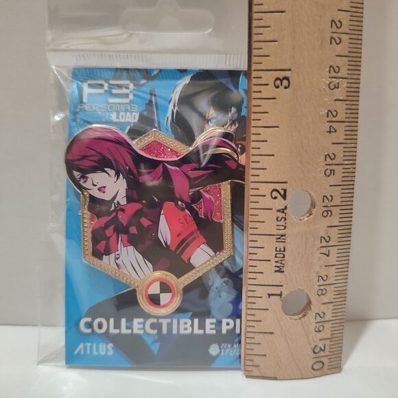 Persona 3 Yukari Aigis and Mitsuru All Out Attack Enamel Pin Badges Lot Of 3 - Picture 5 of 5